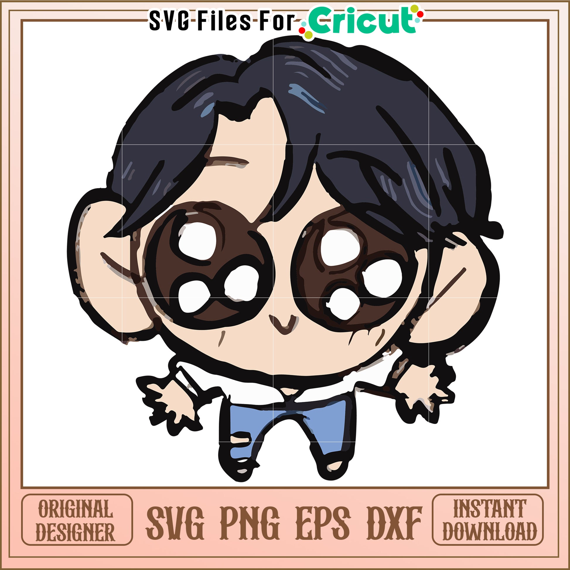 Jinu character svg, kpop cartoons svg, saja huntrix svg