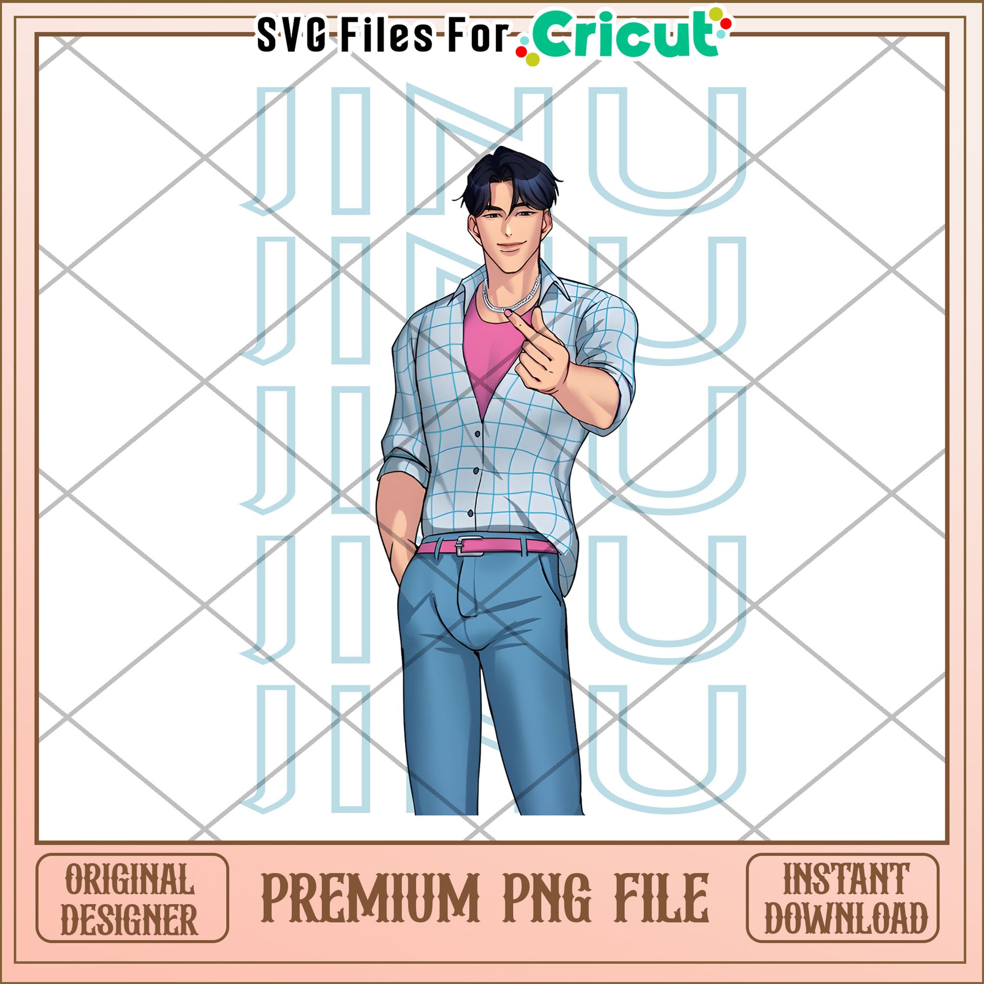 Jinu saja png, kpop png, korean anime png