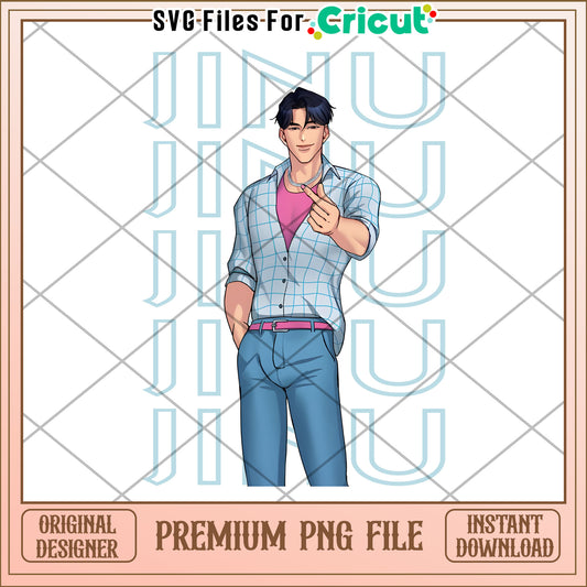 Jinu saja png, kpop png, korean anime png