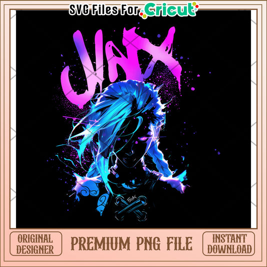 Jinx and powder png, arcane netflix png, league of legend png