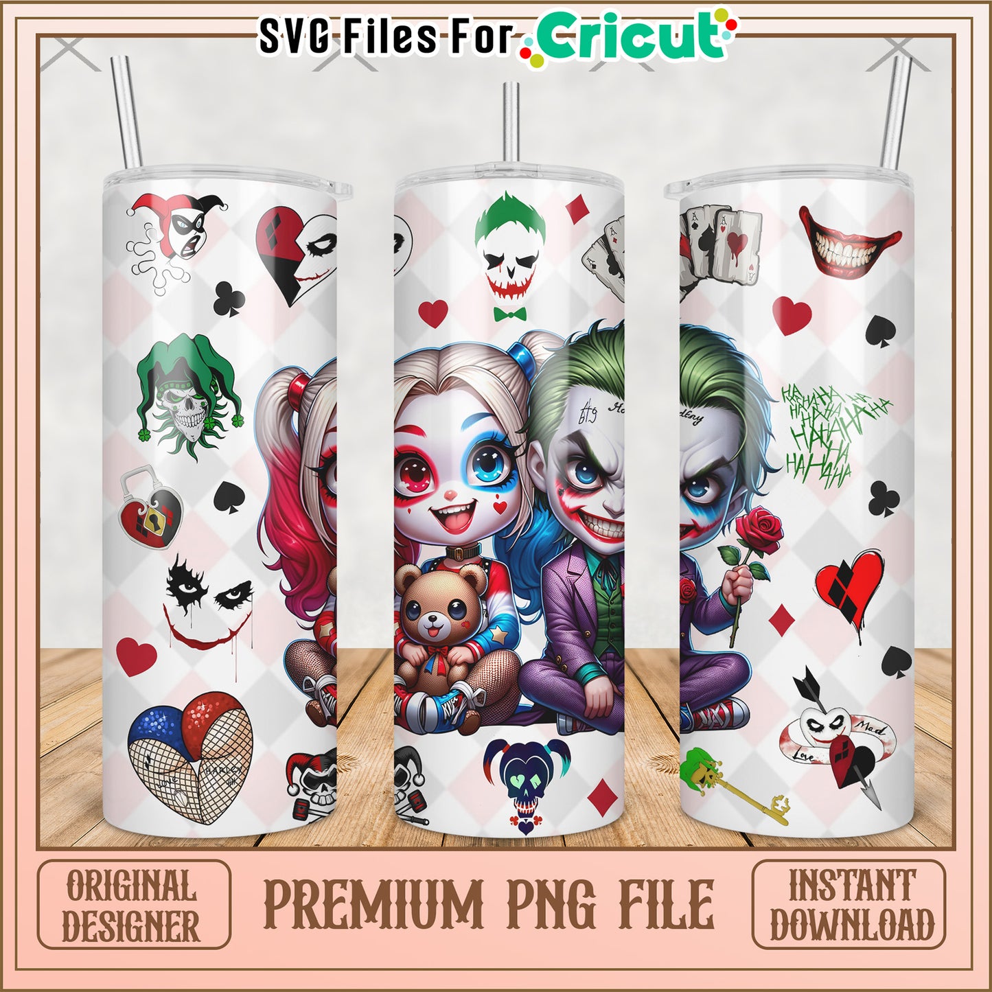 Jocker cartoon tumbler png, halloween cartoon png, halloween tumbler png