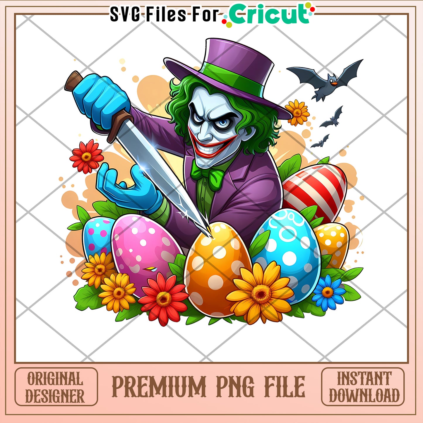 Joker Easter PNG Premium Instant Download