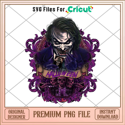 Joker halloween png, Horror characters png, Digital Download