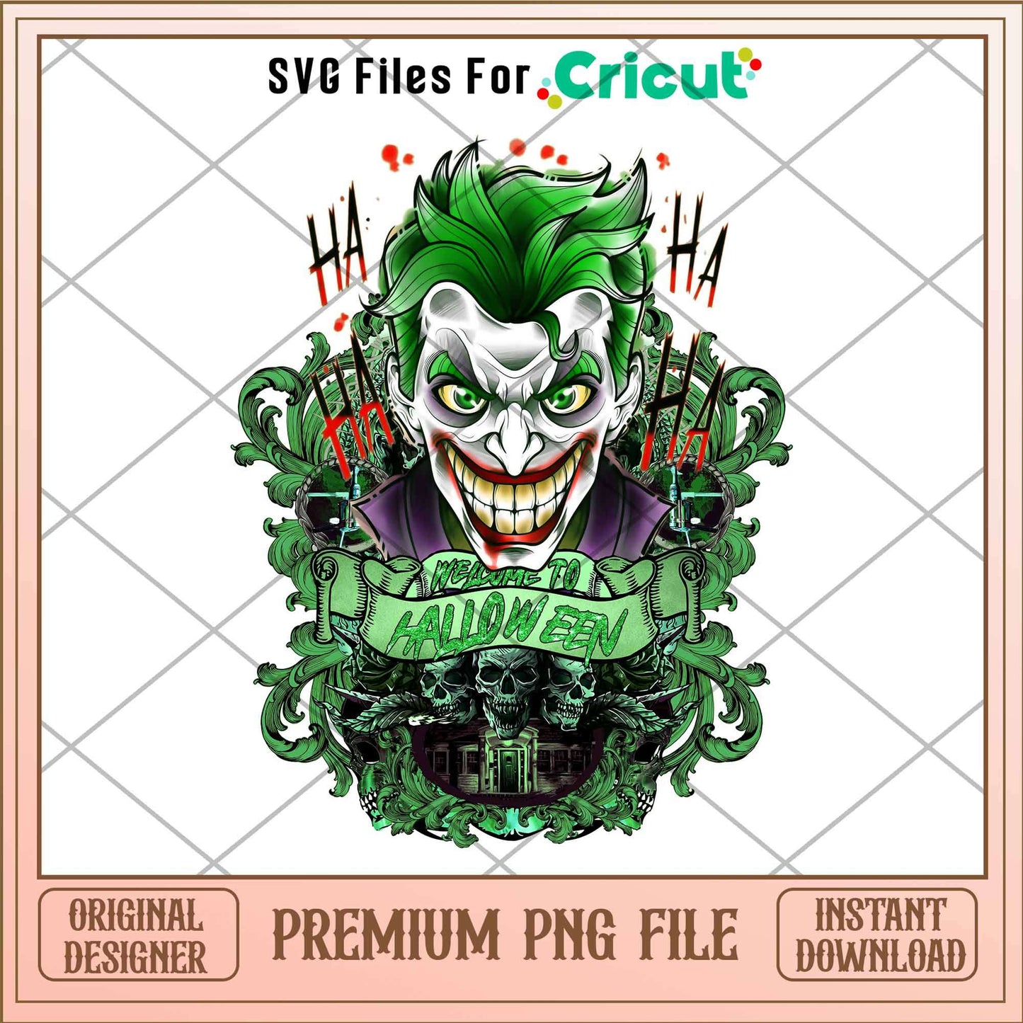 Joker   welcome to halloween png, Horror characters png, Digital Download