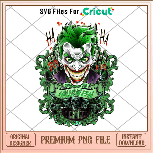 Joker   welcome to halloween png, Horror characters png, Digital Download
