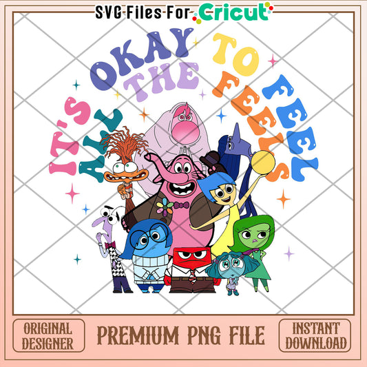 Joyful Embrace of Emotions PNG File for Cricut Instant Download