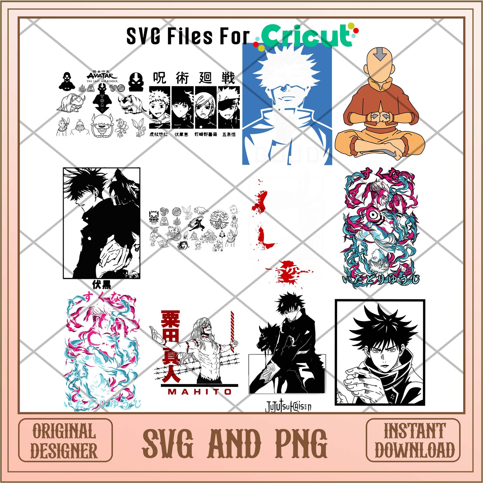 Jujutsu Kaisen movie svg bundle, Anime characters - Svgfileforcricut