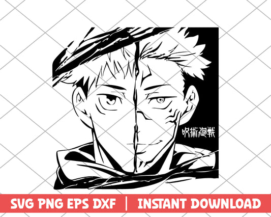 Jujutsu Kaisen yuji x sukuna anime svg