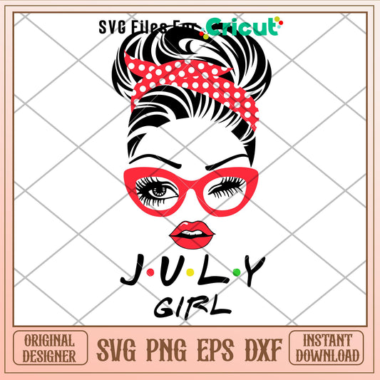 July Girl, July Girl Svg