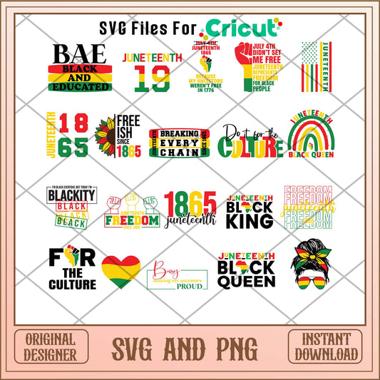 Juneteenth svg bundle, Juneteenth day svg - Svgfileforcricut