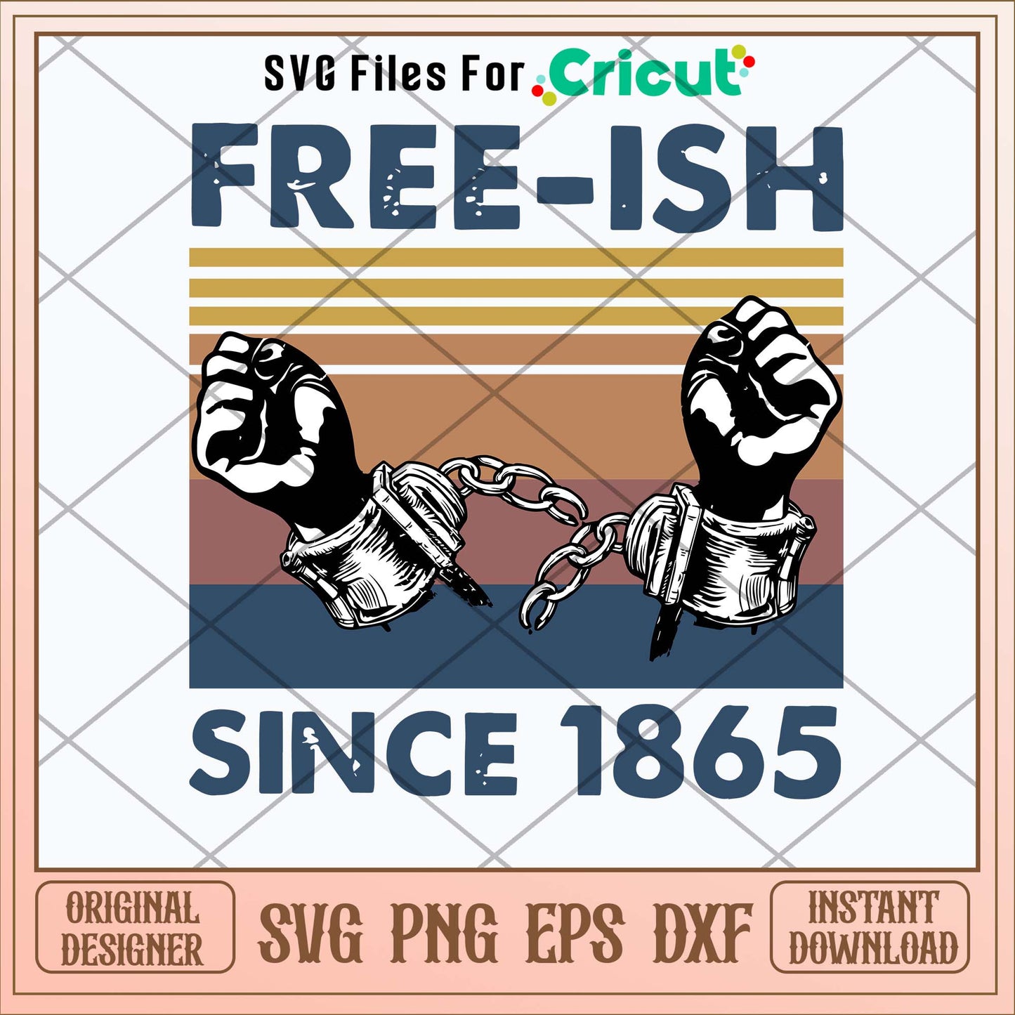 Juneteenth Free Ish Since 1865 Svg