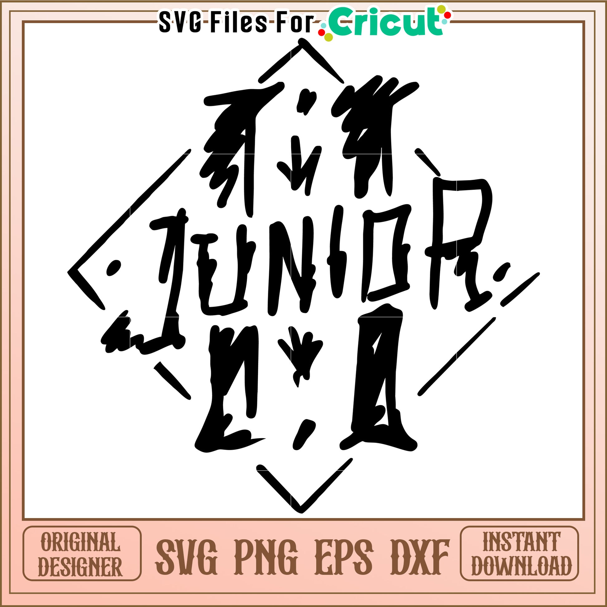 Junior design svg, street style quote svg, hip hop attitude design svg