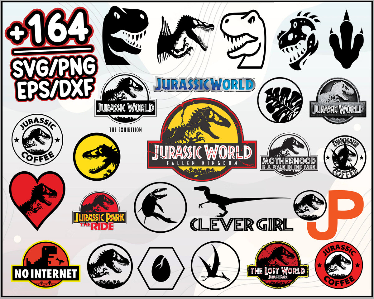 Jurassic world svg bundle svg, jurassic world fallen kingdom logo svg ...