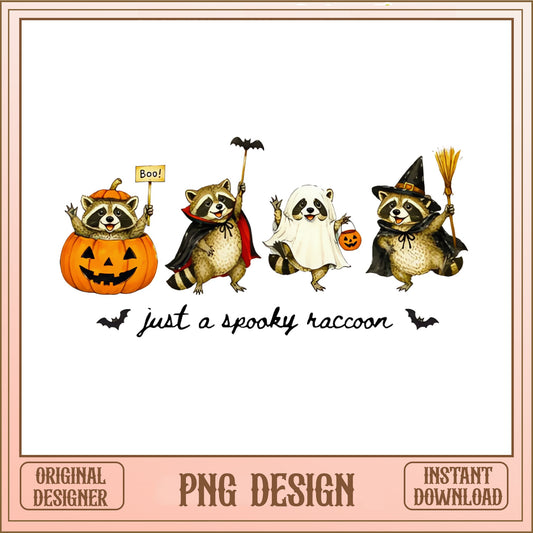 Just A Spooky Raccoon PNG, Halloween Raccoon PNG, Cute Raccoon PNG