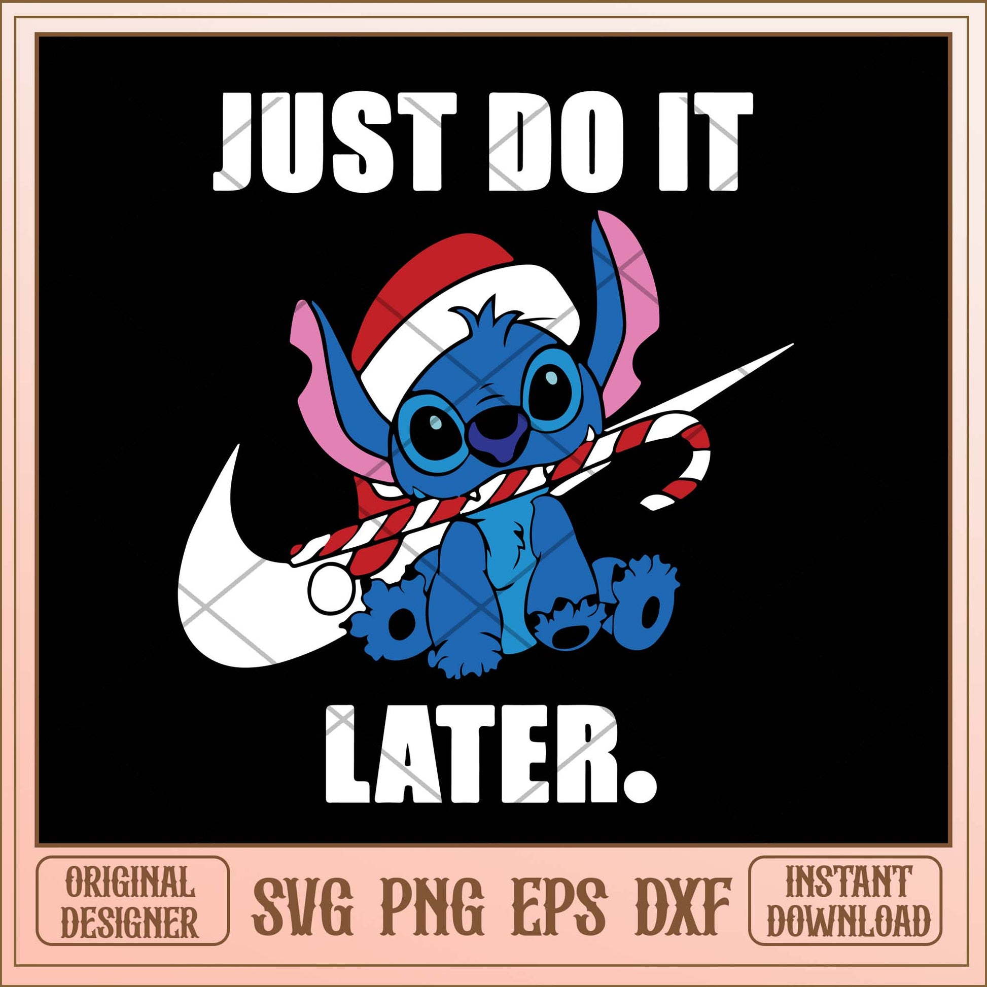 Just do it later svg, Christmas Stitch brand svg bundle