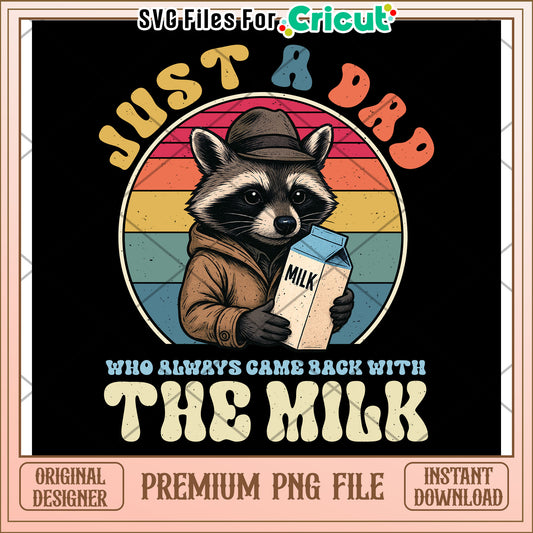 Just a bad dad png, sarcastic dad humor png, rocket racoon png