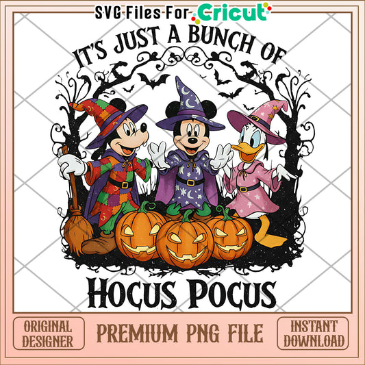 Just a bunch of hocus pocus png, halloween png, halloween characters png