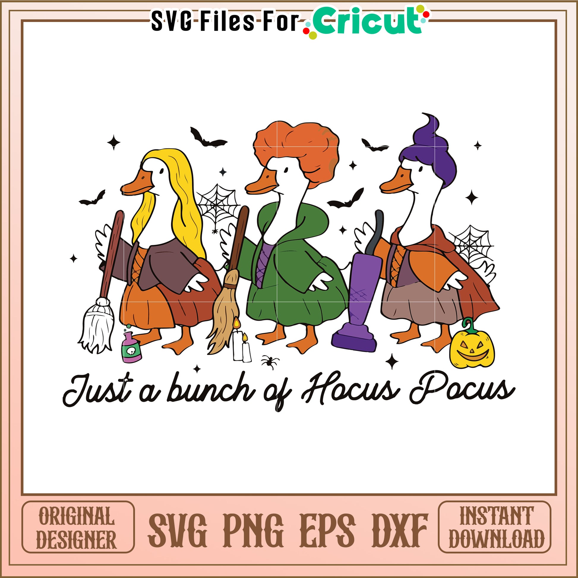 Just a bunch of hocus pocus svg, spooky halloween svg, halloween season svg