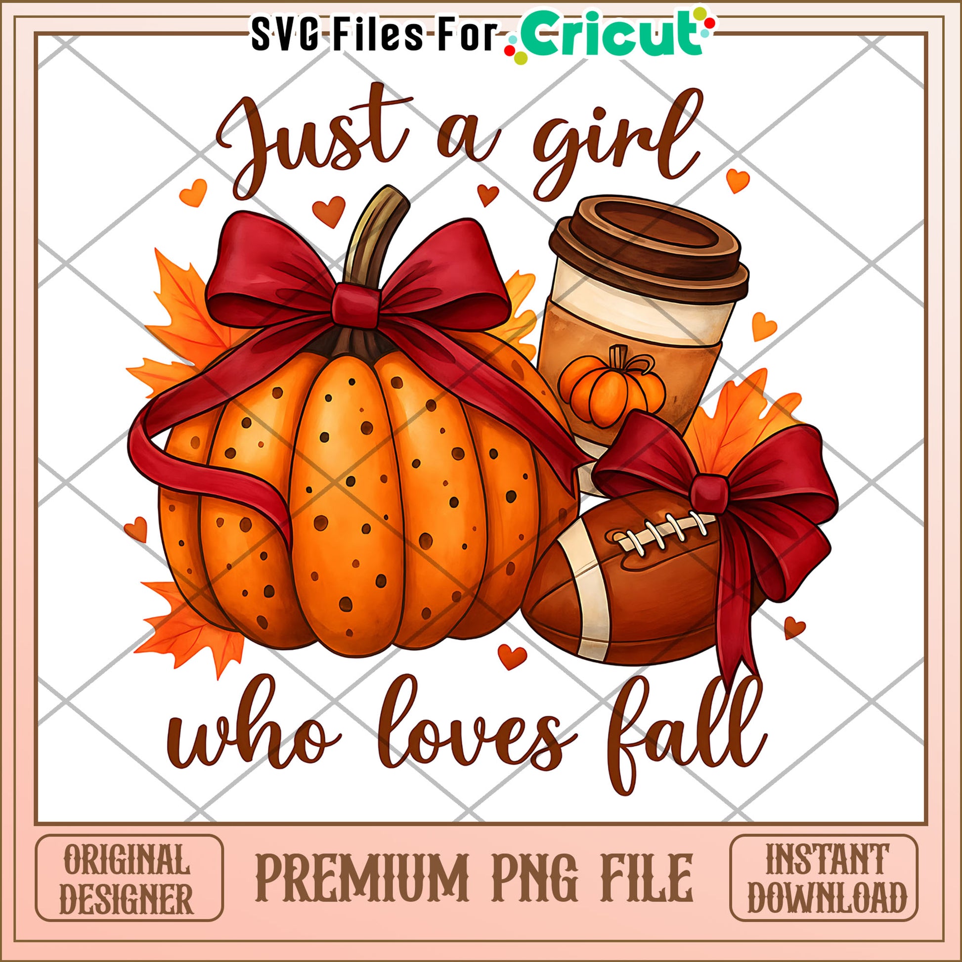 Just a girl who loves fall png, autumn season png, halloween design png