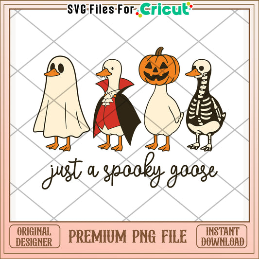 Just a spooky goose png, halloween goose png, scary bird png