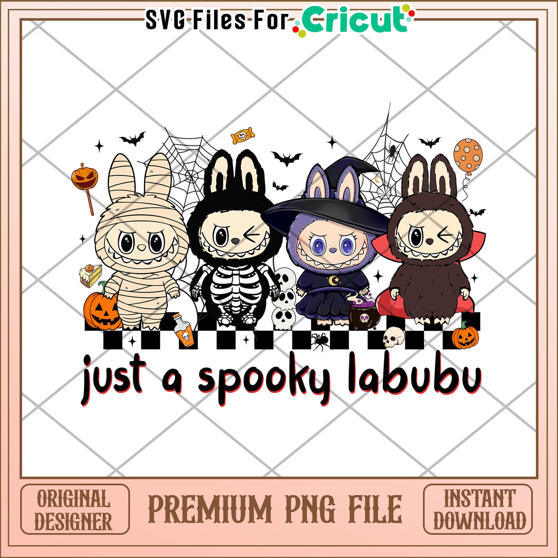 Just a spooky labubu png, halloween wallpaper png, halloween cartoons png