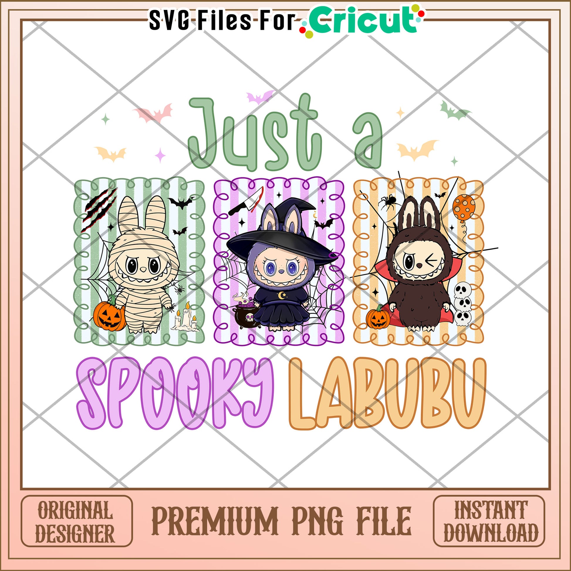 Just a spooky labubu png, spirit halloween png, halloween time png