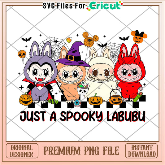 Just a spooky labubu png, spooky halloween png, halloween season png