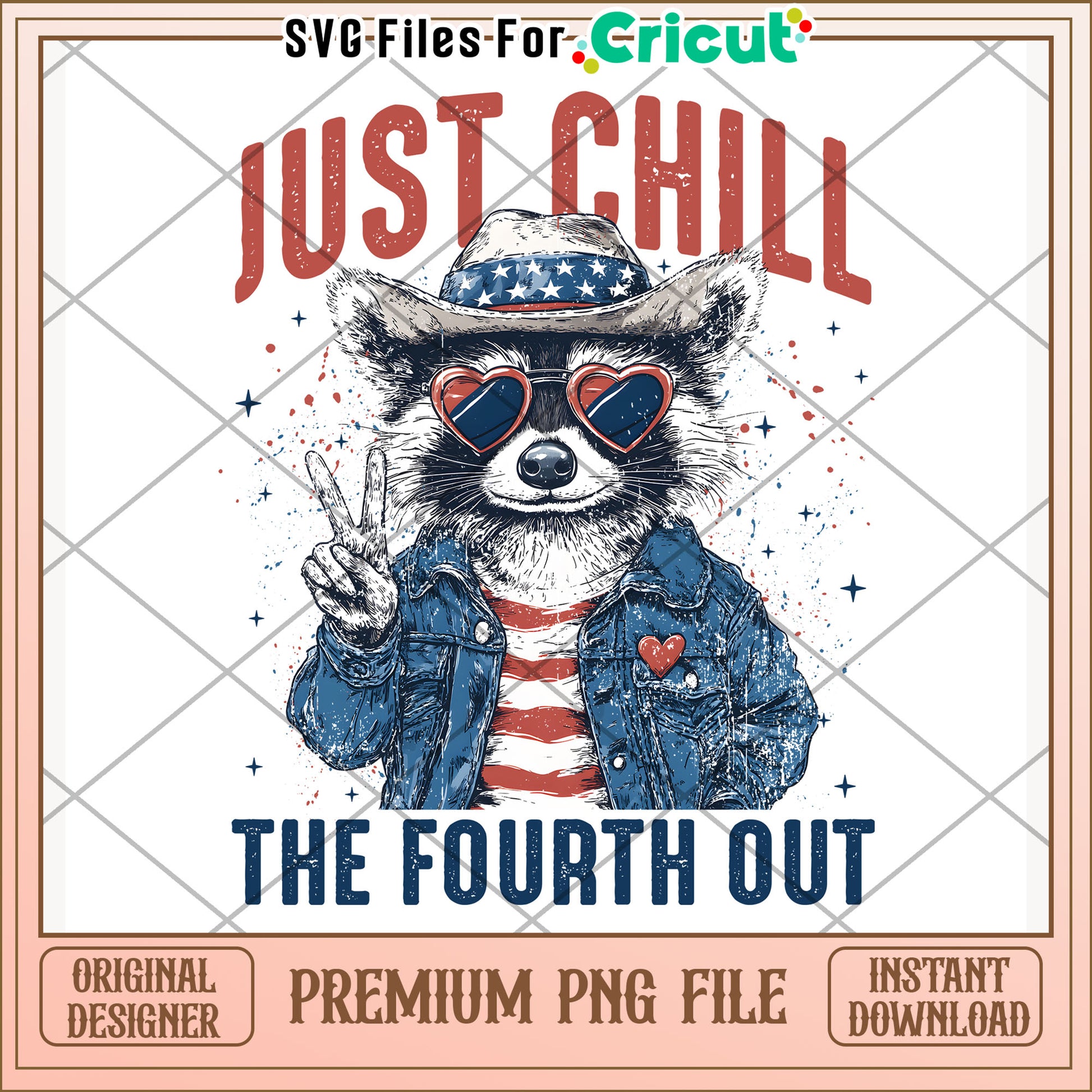 Just chill the fourth of july png,  happy 4th of july png, red white and blue png