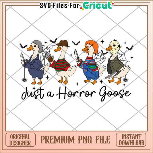 Just o horror goose png, trick or treat  png, halloween quotes png