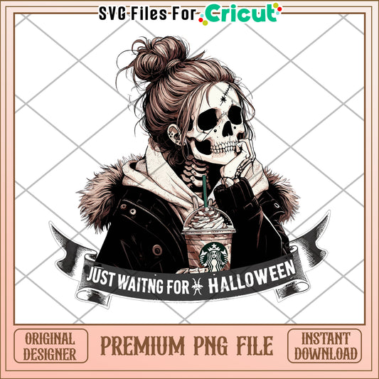 Just waiting for halloween png, spooky halloween​ png, halloween killers png
