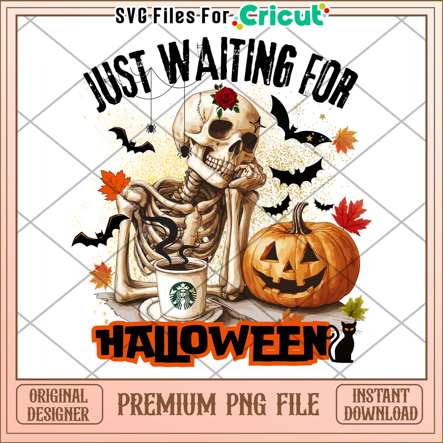 Just waiting for halloween png, trick or treat png, halloween movies png