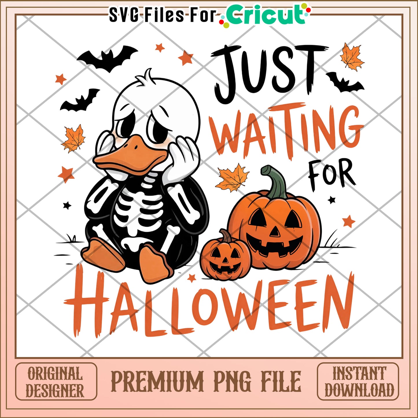 Just waiting halloween png, spooky season png, october 31 celebration png