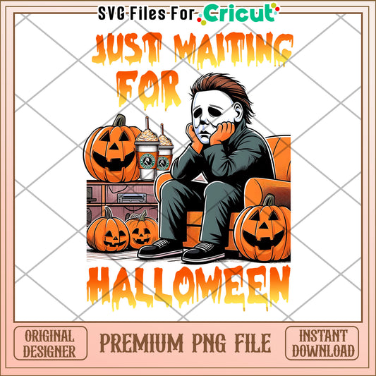 Just witing for halloween png, halloween png, times for halloween png