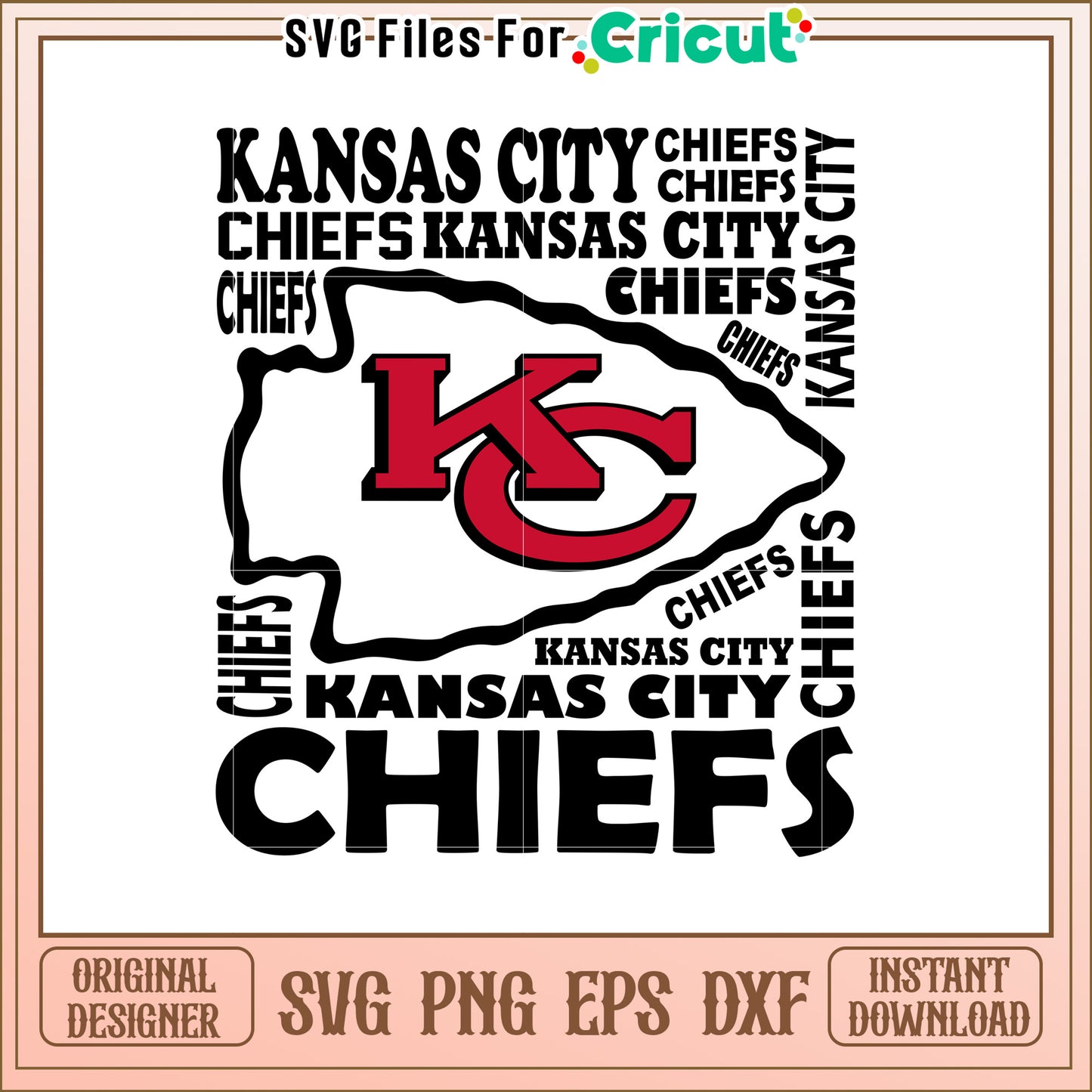 KC Arrowhead SVG Design Download