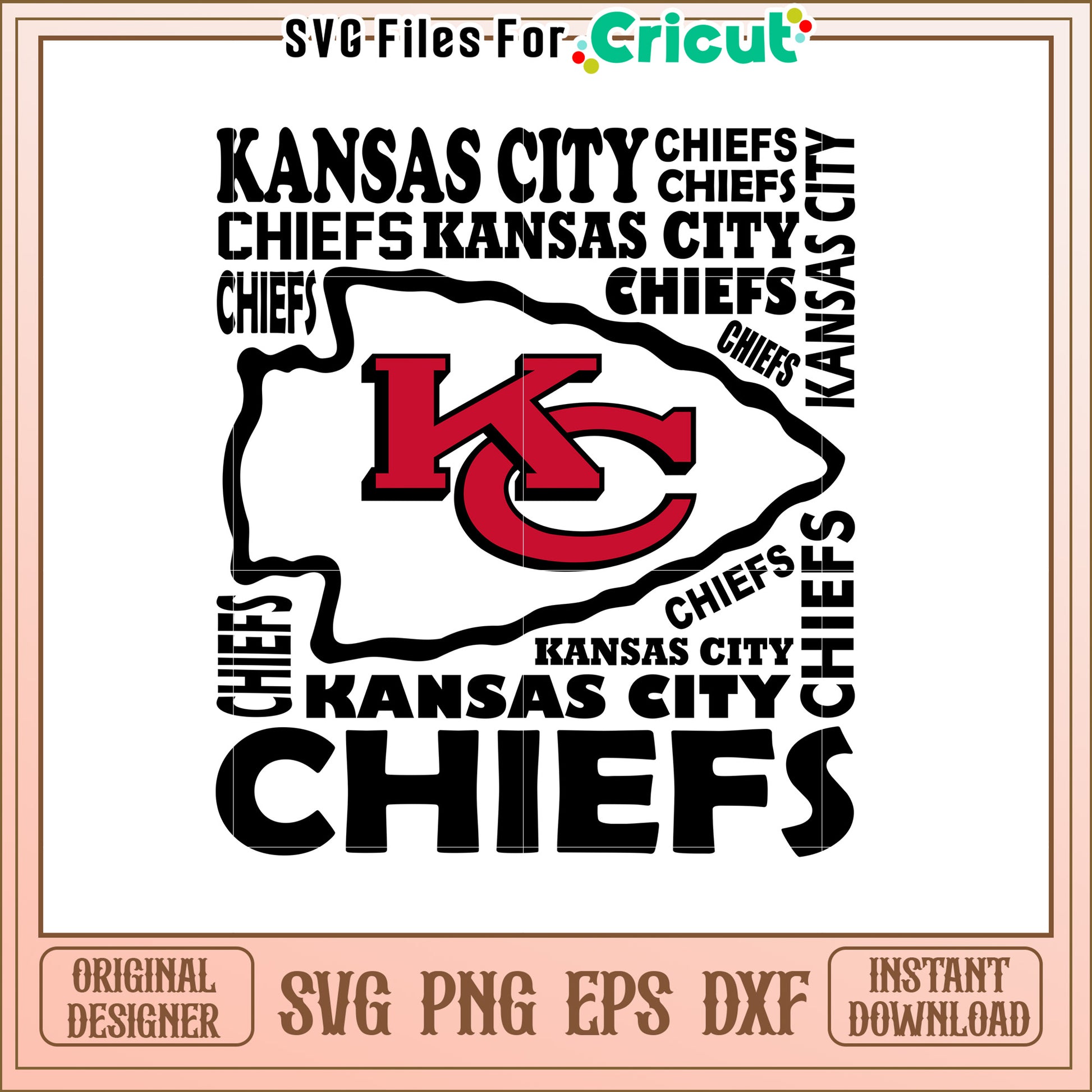 KC Arrowhead SVG Design Download