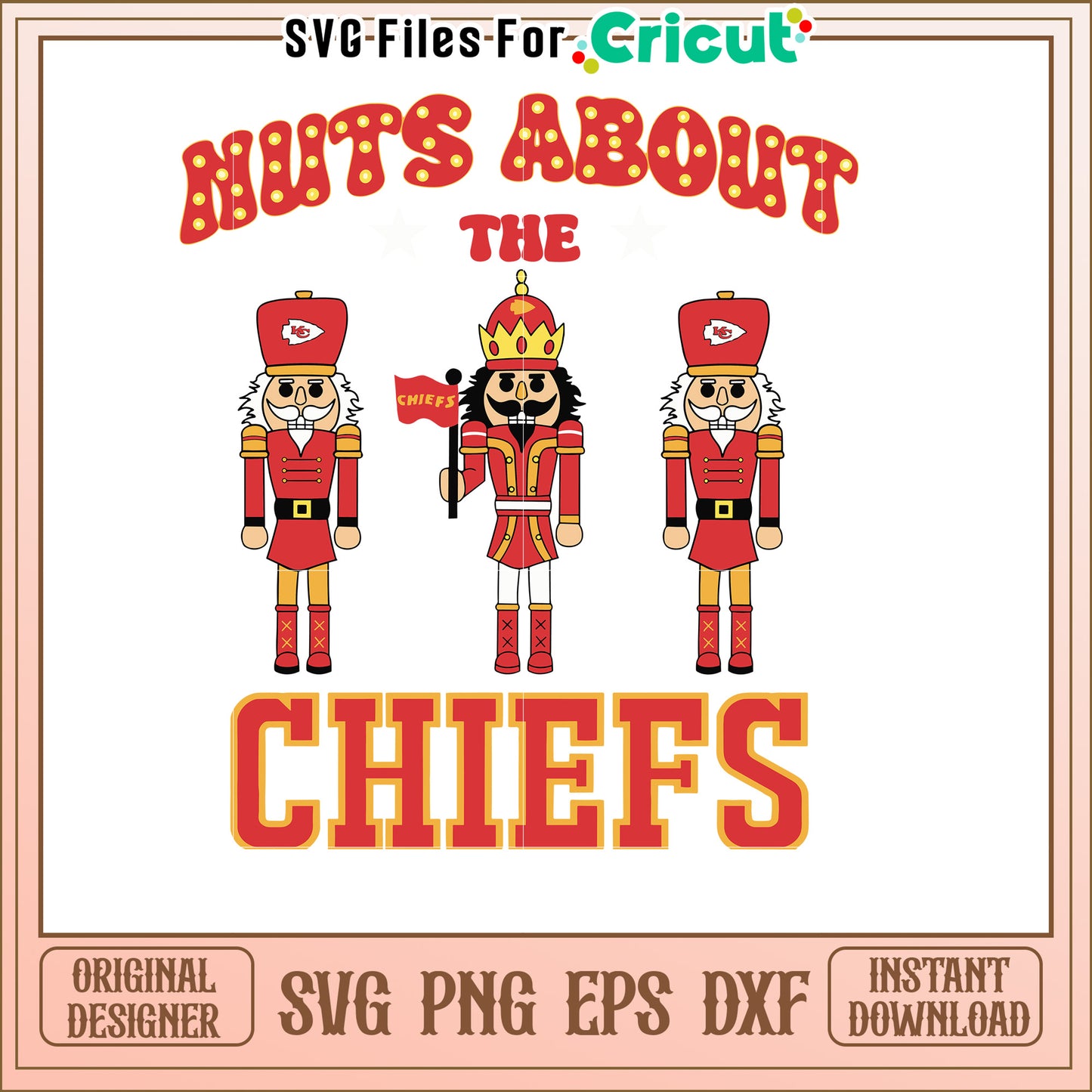 KC Chiefs Nutcracker SVG