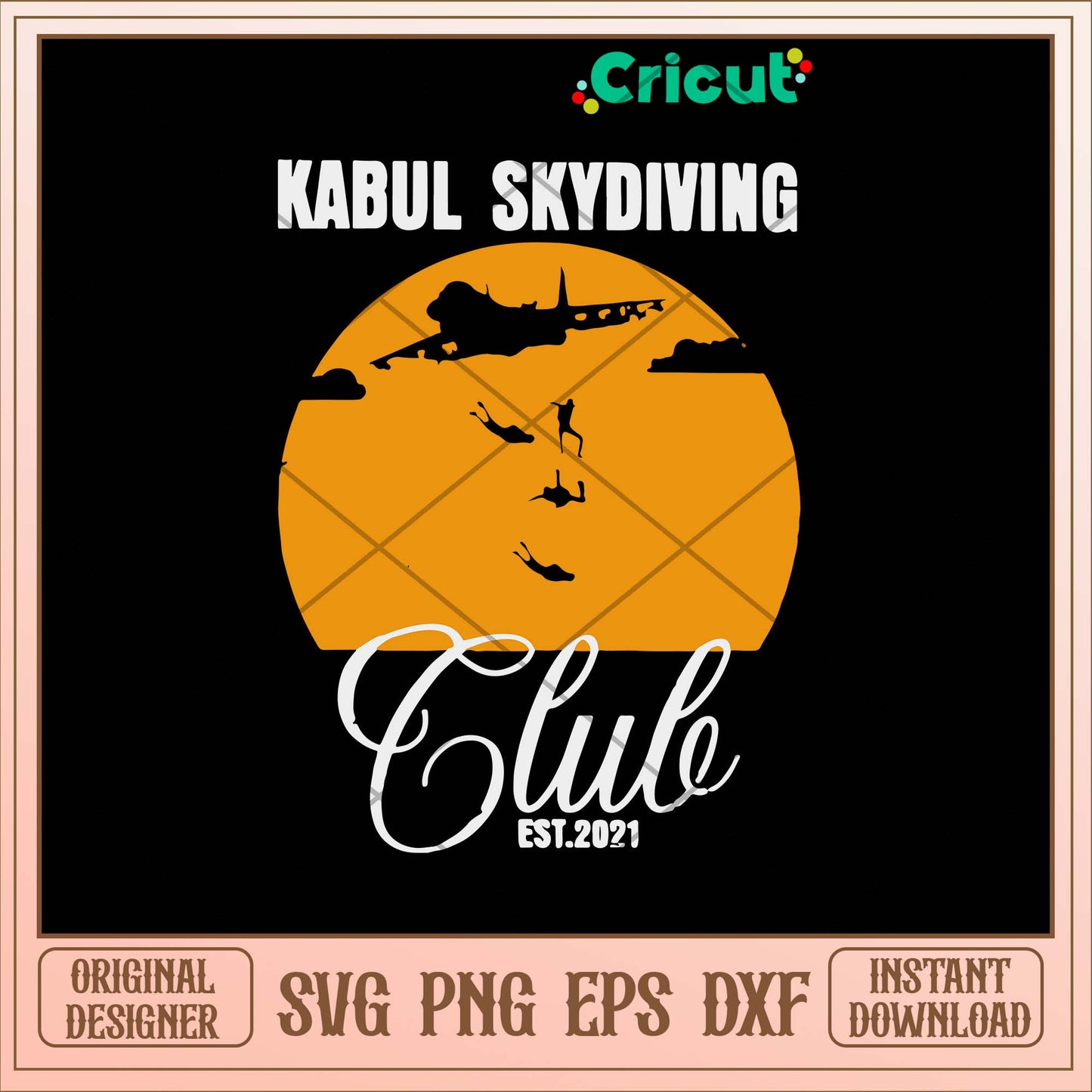 Kabul Skydiving Club Svg