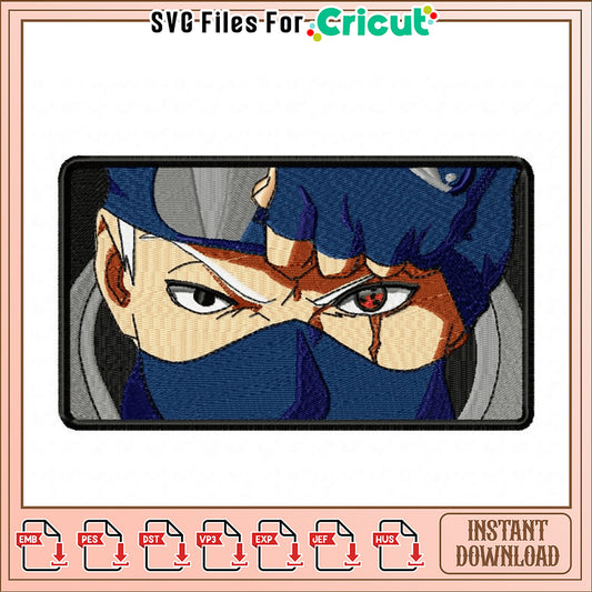 Kakashi Hatake Embroidery Design Instant Download