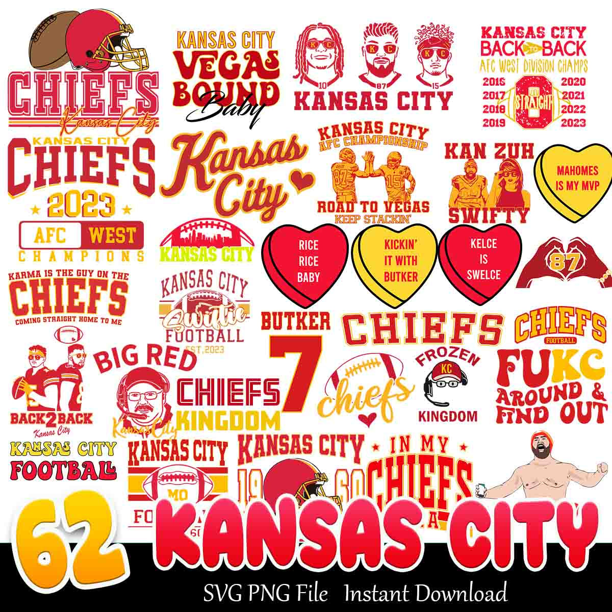 Kanas City SVG Bundle, Kansas City Chiefs svg bundle