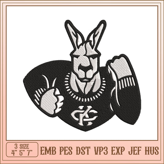 Kangaroo Embroidery Design - 3 Sizes