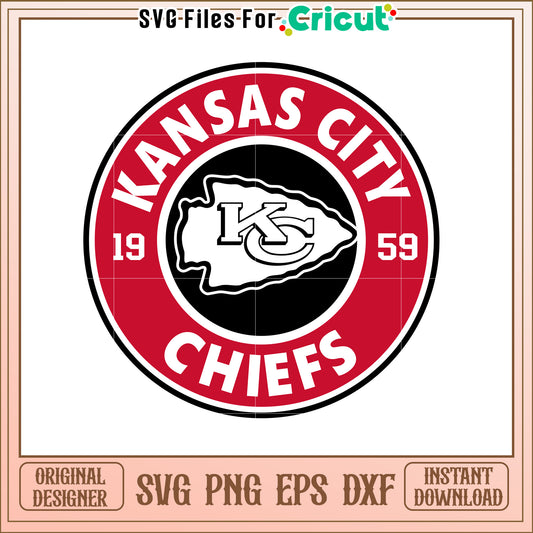Kansas City Chiefs Circle SVG Design for Fans
