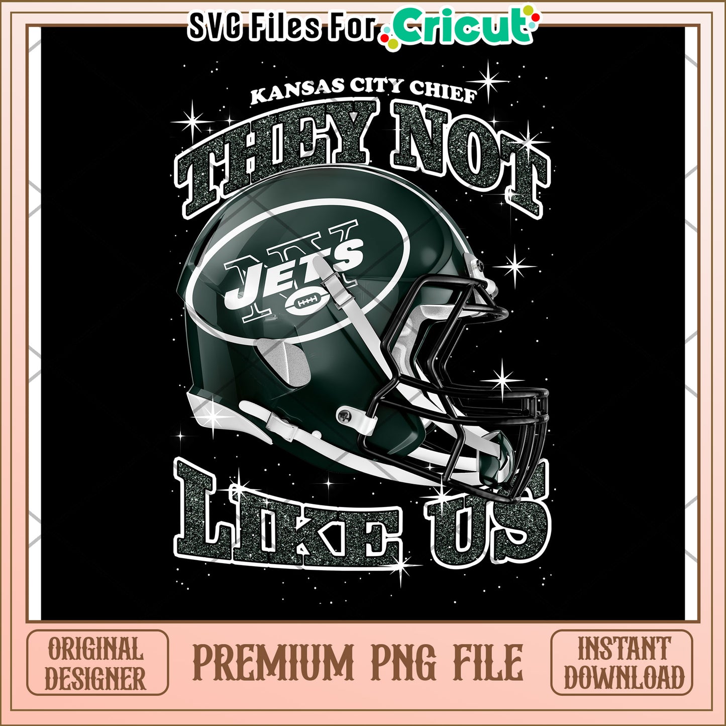 Kansas City Chiefs Football Helmet Design, Instant Download PNG File