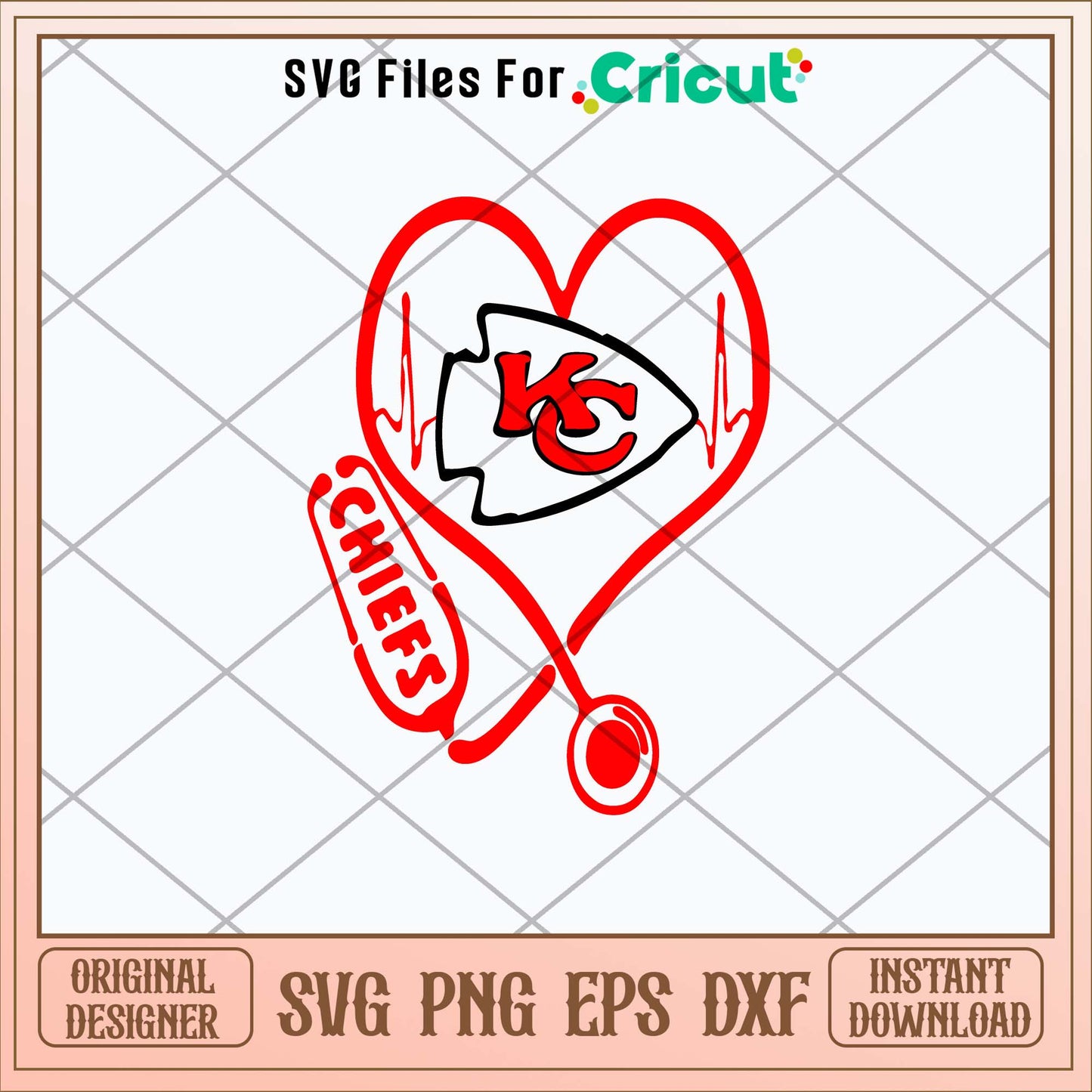 Kansas City Chiefs Heart Svg