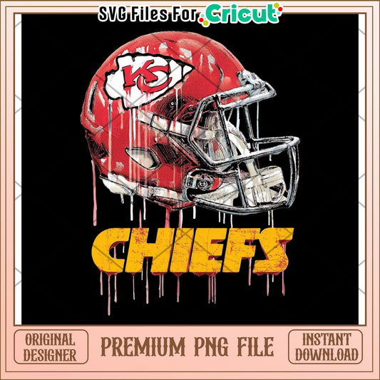 Kansas City Chiefs Helmet PNG File for Cricut, Instant Download Option