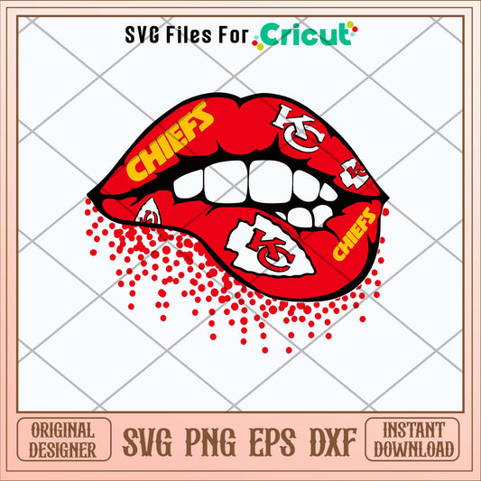 Kansas City Chiefs Lips Svg