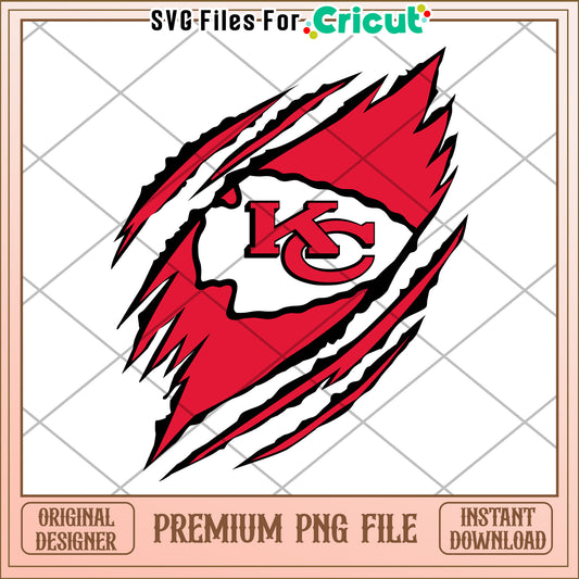 Kansas City Chiefs Logo Design, perfect for Cricut projects