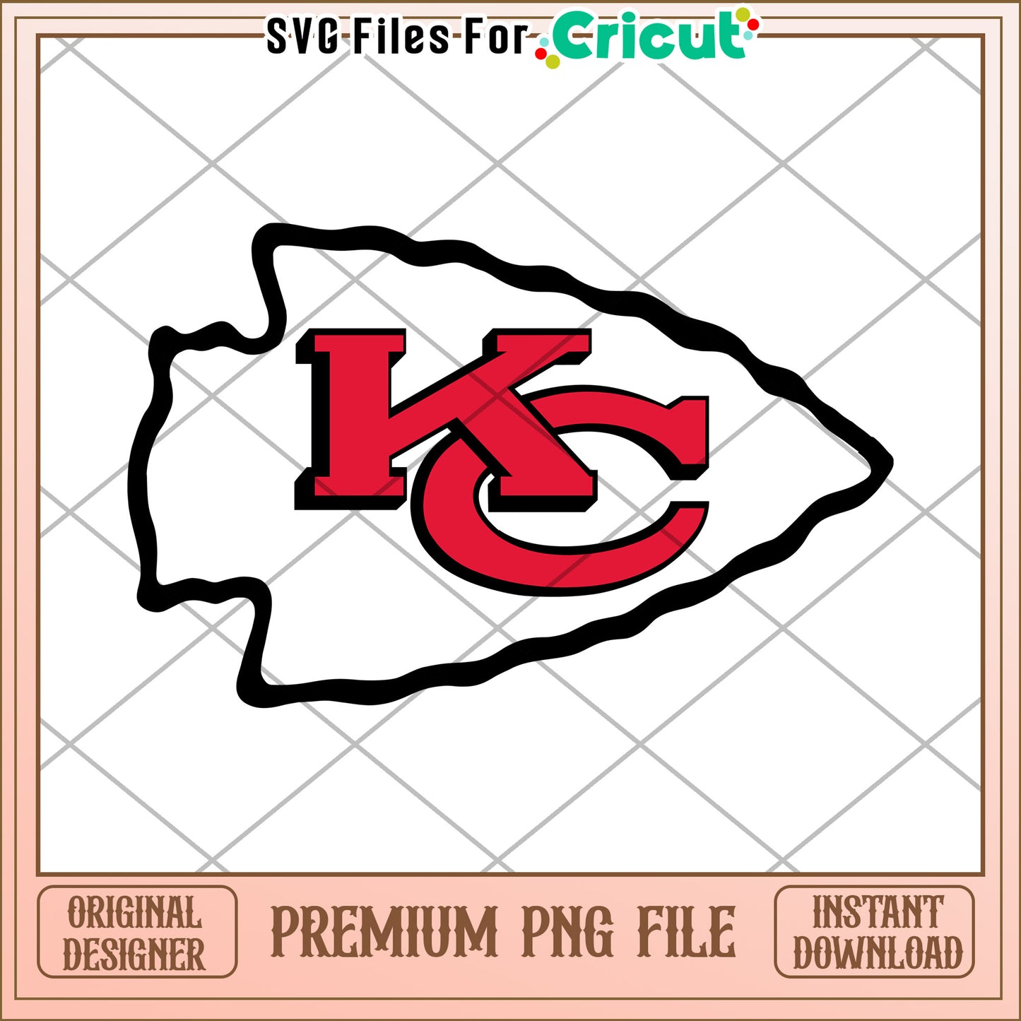 Kansas City Chiefs Logo Design, perfect for DIY projects and crafts