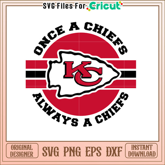 Kansas City Chiefs Logo SVG Design Downloadable File