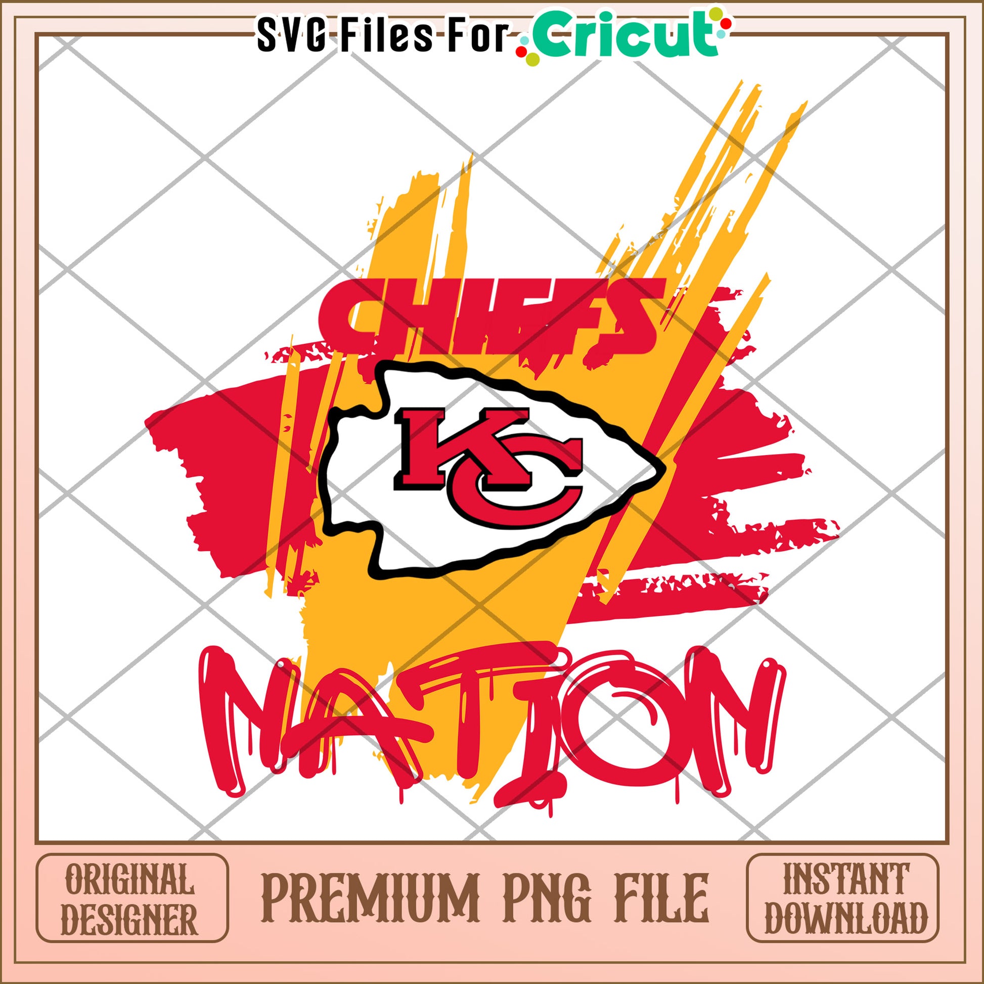 Kansas City Chiefs Nation PNG design, perfect for Cricut projects