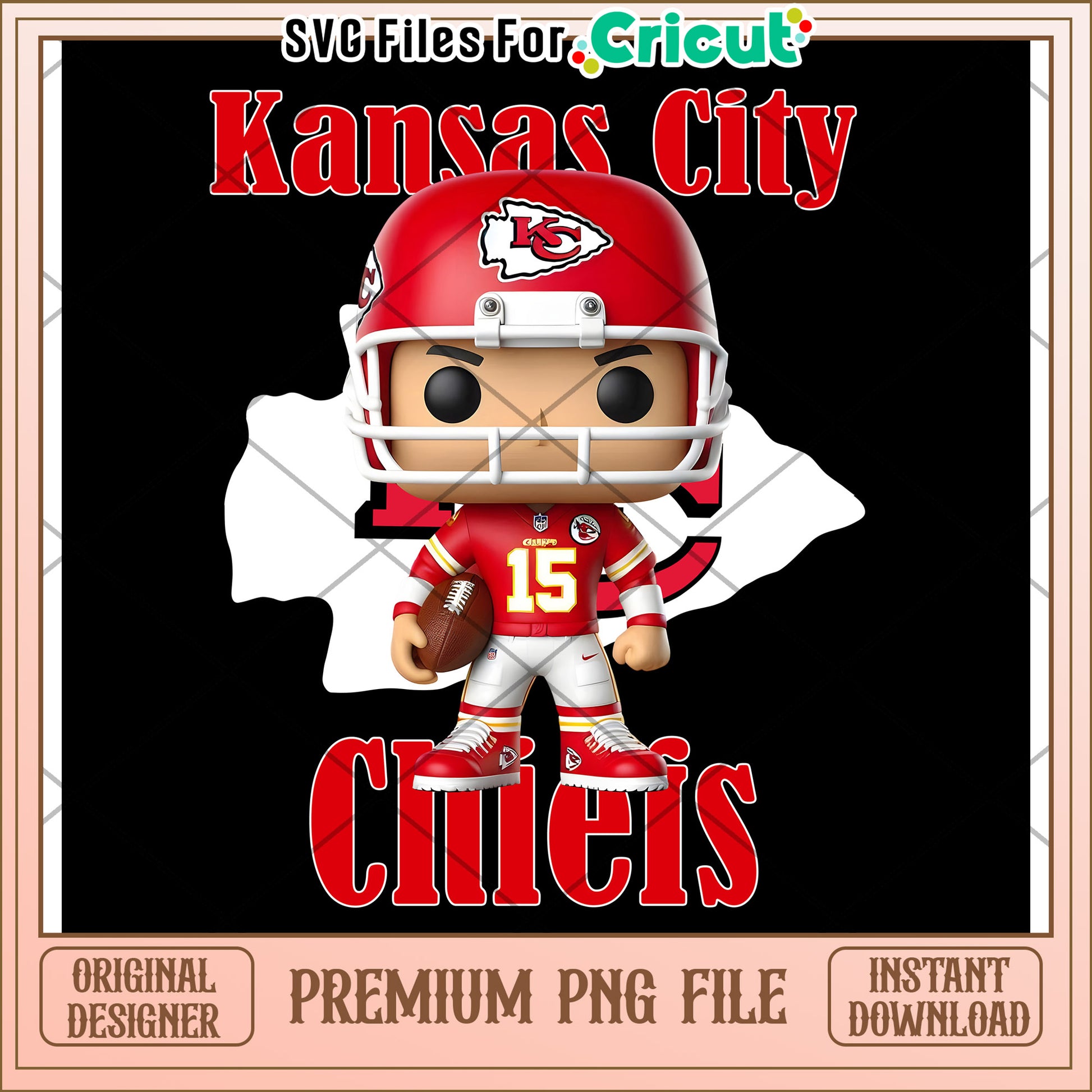 Kansas City Chiefs PNG File, Ideal for Cricut Projects and Crafts